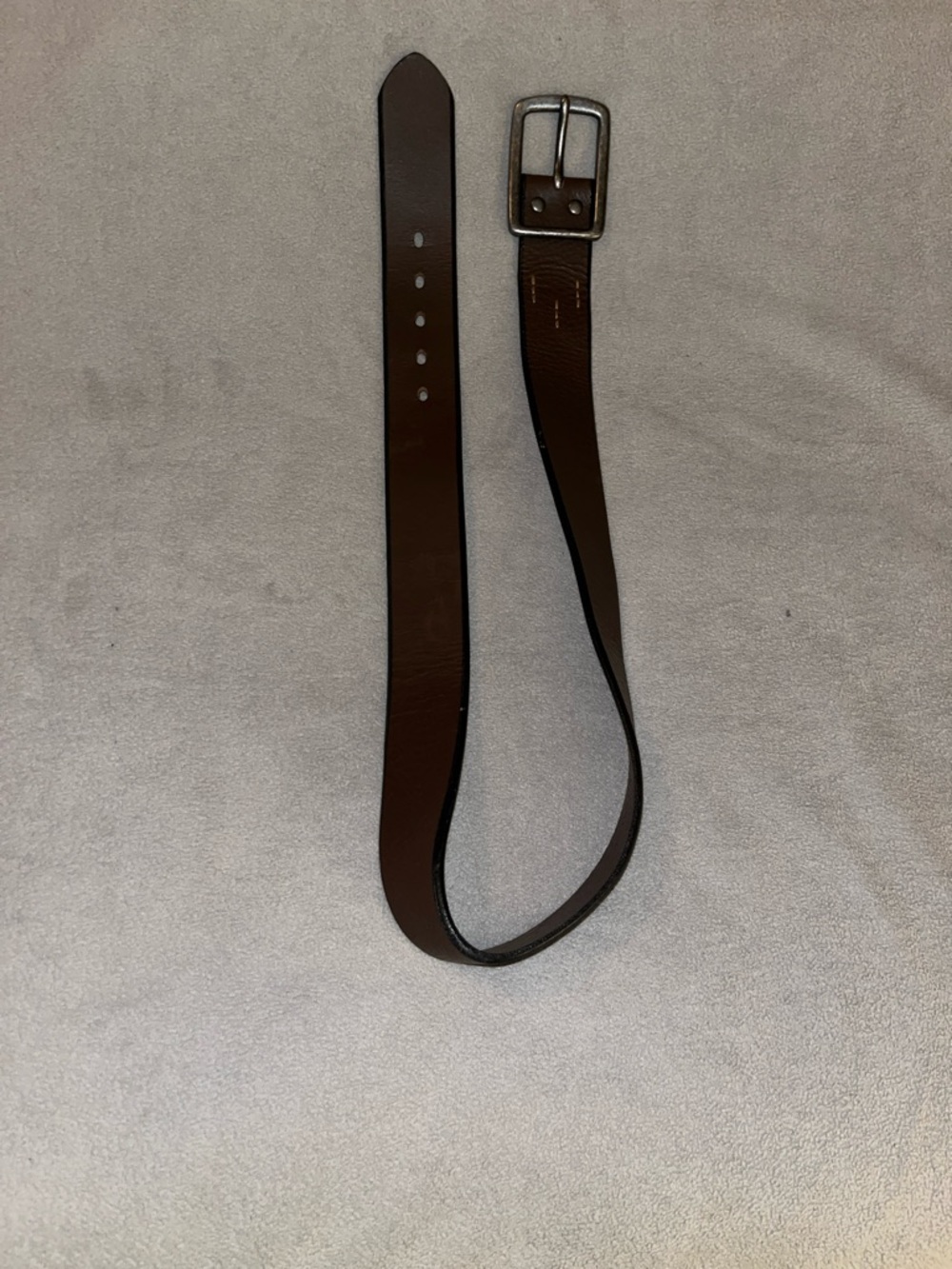 Men's Brown Leather Tulliani Belt with Silver Buckle